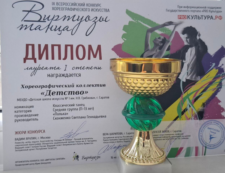 IX Всероссийский конкурс хореографического искусства «Виртуозы танца»